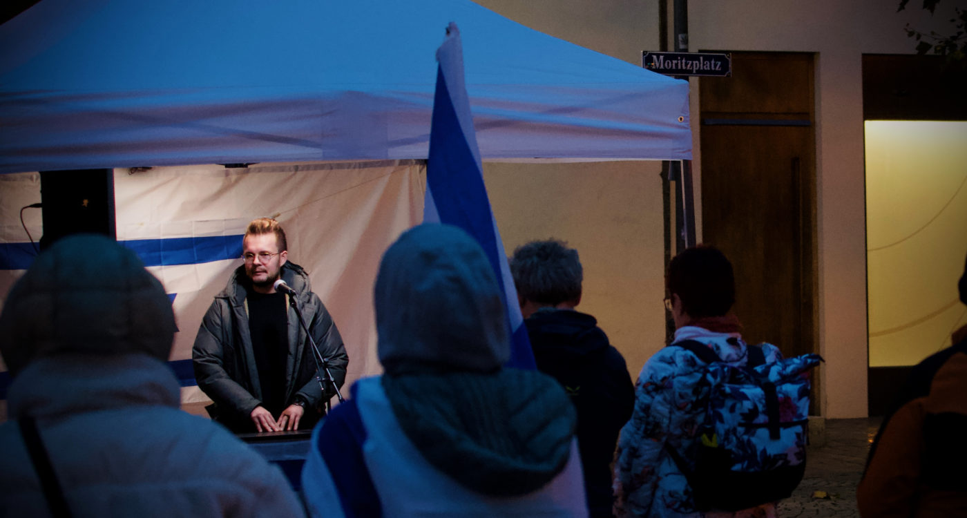 Erste Pro-Israel-Kundgebung in Augsburg